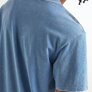 Fabricant OEM – T-shirt de luxe pour homme en polyester/coton à séchage rapide, avec logo graphique personnalisé de haute qualité – Vêtements en stock en gros, assortiment varié - Product Image 6