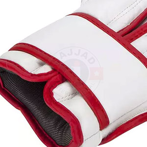 สีแดงและสีขาวโลโก้ที่กำหนดเองมวยถุงมือผู้ใหญ่ต่อสู้การฝึกอบรมการต่อสู้เจาะมวยถุงมือ - Product Image 6