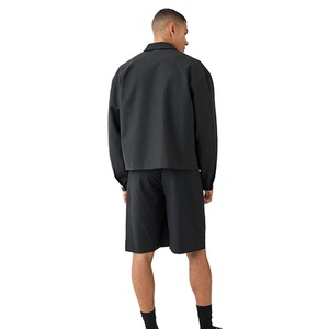 OEM Custom Wholesale Factory Price Coated Stand Collar Windproof Breathable Full Zipper <b>Long</b> Sleeve <b>Men's</b> <b>Jackets</b> - Product Image 3