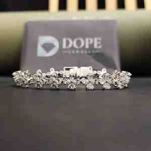 Pulsera de Lujo para Mujer con Diamante Cultivado en Laboratorio de 5CT, Corte Pera, Certificado IGI, Plata de Ley 925, Regalo para San Valentín - Product Image 5