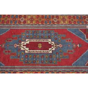 พรมขน7.7ft สีน้ำเงินสีแดงคลาสสิกแผ่นยางหนา3.8มม. หนา10มม. แบบตุรกีดั้งเดิมพื้นที่ขนาดใหญ่พรมสำหรับห้องโถงสี่เหลี่ยมผืนผ้าห้อง - Product Image 5