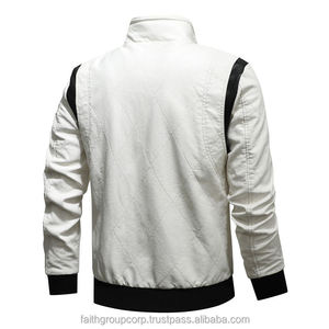 Chaqueta Casual de Invierno Estilo Urbano, Cómoda y Duradera, de Cuero Vacuno con Cuello Alto, Elegante para Uso Diario - Product Image 2