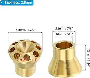 Distributeur de réfrigération haute pression en laiton, entrée 1/2, sortie 1/4, avec 2 trous, moulé et poli - Product Image 5