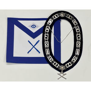 Masonic Regalia Marshal Officer <b>Apron</b> set chain collar gloves <b>Apron</b> set - Product Image 1