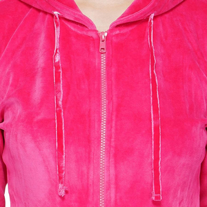 Vente en gros de vêtements de sport 2025 personnalisables pour femmes, jogging, survêtements en velours, vêtements pakistanais OEM respirants, col à capuche pour l'hiver - Product Image 6