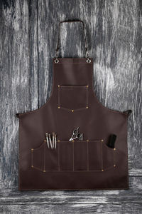 Welding <b>Apron</b> <b>Leather</b> Welding Protective Flame Resistant Work <b>Apron</b> Cowhide <b>Leather</b> Fireproof Welding <b>Apron</b> - Product Image 5
