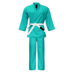 Traje de uniforme de Karate de algodón 100% de la mejor calidad, diseño popular para artes marciales y opción de logotipo personalizado de Judo - Product Image 1