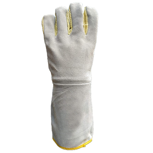 Nuevos guantes de soldadura de cuero para barbacoa resistentes al fuego y al calor hechos a medida de alta calidad 2025 - Product Image 2