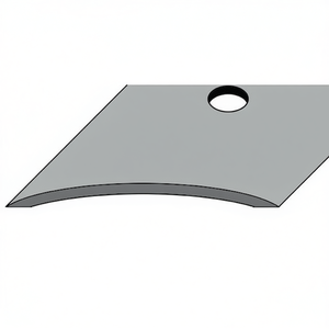 Riel de Alfombra Curvo de Acero Inoxidable Mate de 30 mm de Ancho y 1000 mm de Largo, Alfombra Perforada para Exteriores con VPE 10 - Product Image 3