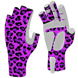 Gants de pêche d'été sans doigts à imprimé léopard, unisexes, imperméables, compatibles avec les écrans tactiles, antidérapants, séchage rapide, protection UV, pêche en plein air - Product Image 6