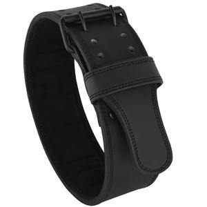 Haute boucle en acier en cuir de forme physique personnalisée musculation musculation Fitness compression entraînement accessoires de gymnastique ceintures - Product Image 3