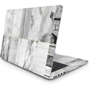 สติกเกอร์แล็ปท็อปลายหินอ่อนและไม้ 1 ชั้นเคลือบ PVC พร้อมงานพิมพ์ UV บนไวนิล งานศิลปะตกแต่ง - Product Image 2