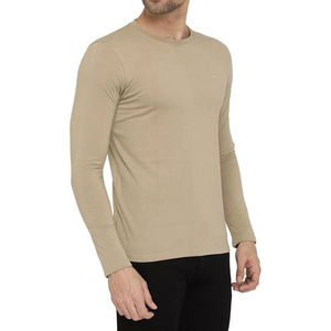 เสื้อยืดผู้ชายทรงปกติ คอวี แขนยาว ผ้าเจอร์ซีย์ สำหรับโยคะ วิ่ง ออกกำลังกาย ระบายอากาศได้ดี ไม่ยับ แห้งเร็ว - Product Image 3