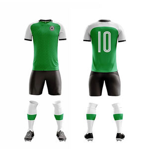 ผู้ผลิตชุดฟุตบอลแบบกำหนดเอง OEM ชุดเสื้อและกางเกงขาสั้นคุณภาพสูง ผ้าระบายอากาศ แห้งเร็ว น้ำหนักเบา สำหรับสโมสร - Product Image 5