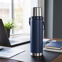 Thermos en acier inoxydable 1000 ml, tasse isotherme CPC pour boissons chaudes et froides avec infuseur à thé pour le bureau et les voyages
