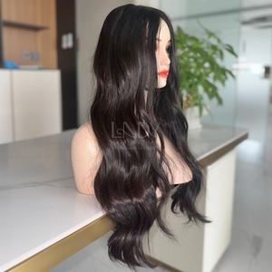 Prix usine 100% cheveux humains vietnamiens ondulés couleur naturelle perruques belles perruques pour les femmes noires - Product Image 3