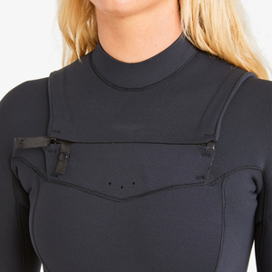 Combinaison intégrale pour femmes 3mm en néoprène avec fermeture à glissière dans le dos et manches longues pour la plongée, le surf et la plongée en apnée. - Product Image 3