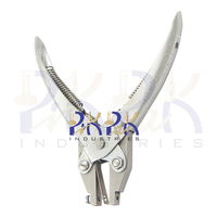 Pince perforatrice parallèle 2 mm à poignée à ressort 140 mm en acier au carbone, outil de bijouterie pour percer des trous dans les tôles de métal, cuivre, argent, laiton