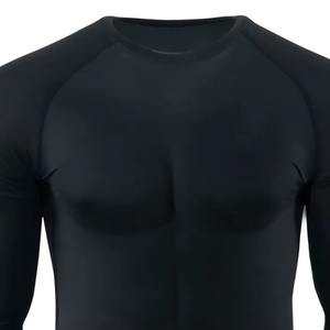 Logo personnalisé MMA Rash Guard pour hommes vêtements de protection solaire hommes vêtements de compression personnalisé spandex/polyester Rush Guard - Product Image 5