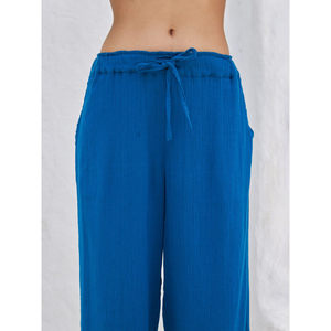 Pantalon crayon taille haute en crêpe pour femme Moonbay - Pantalon décontracté respirant et froissé - Product Image 2