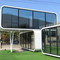 Cabine Solaire Modulaire Empilable à Double Étage de 80 pieds (40x20 pieds) – Maison Capsule Préfabriquée Multi-étages