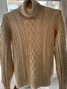 25g Sợi len Mohair pha kim tuyến vàng, dùng để đan áo len, khăn quàng cổ, dệt tay - Product Image 4