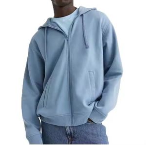 Sudadera con capucha de gran tamaño para hombre 100% algodón bordado Elegante ropa de calle moda OEM logotipo personalizado proveedor de fábrica de lana - Product Image 1