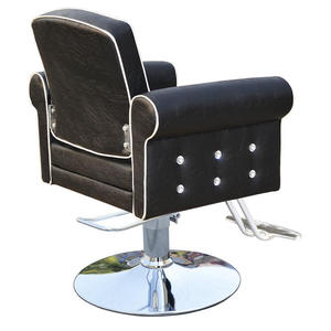 Silla de peluquero de cuero de altura ajustable giratoria de peluquería de lujo de alta calidad - Product Image 1