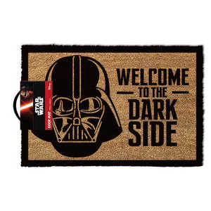 Felpudo moderno de Star Wars con diseño de Darth Vader Bienvenido al lado oscuro - Product Image 1