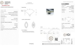 Diamante Amarillo Intenso de 4.5 Quilates, Cultivado en Laboratorio, Claridad VS, Certificado IGI, Corte Marquesa, Diamante Suelto Hecho en Laboratorio para Anillo - Product Image 2