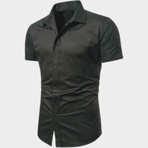 Camisa informal de algodón de manga corta ajustada para hombre, transpirable, de secado rápido, antiarrugas, antibolitas, tallas XL 6XL, suministro ODM varios - Product Image 2
