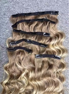 Extensions de cheveux bouclés vietnamiens naturels Vendeurs de cheveux bouclés ondulés Cuticule alignée avec clip vietnamien - Product Image 3