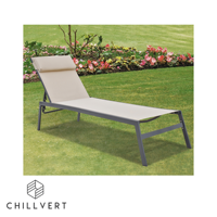 Chaise longue de jardin Palermo avec appui-tête | Chaises d'extérieur | Mobilier d'extérieur prêt à expédier depuis l'Espagne