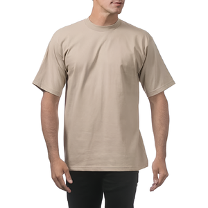 T-shirts surdimensionnés à manches courtes en coton épais pour hommes, coupe ample, col rond, hauts basiques, Hip Hop, Streetwear, grande taille - Product Image 5