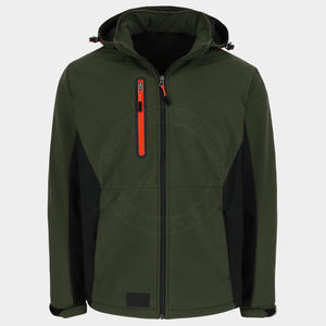 Veste softshell pour homme avec logo personnalisé, réversible, respirante, imperméable, coupe-vent, doublure en polaire, fermeture éclair, design personnalisé - Product Image 6