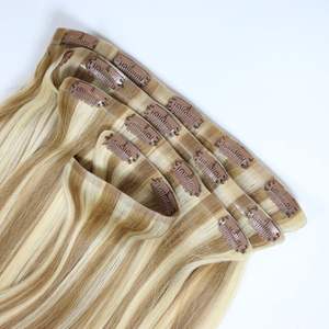 Extensions de cheveux humains à clipser sans couture, 100 % cheveux vierges vietnamiens Remy naturels, prix de gros du fournisseur à partir de 10 pouces - Product Image 2