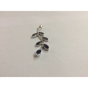 Shah Gems - Colgante de Iolita Natural para Mujer, Plata de Ley 925, Engaste de Oro Rosa, Joyería de Platino, Número del Material Principal - Product Image 6