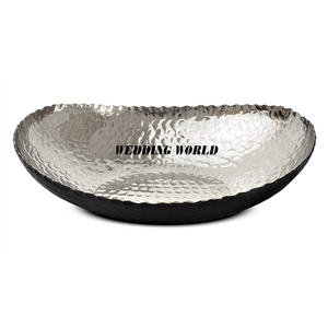 Cuenco de Metal Martillado para Chocolate, Plato de Chocolate Hecho a Mano Chapado en Plata, Diseñador Más Vendido, Venta Al por Mayor, Nueva Bandeja de Chocolate - Product Image 3