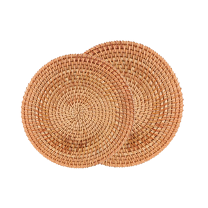 Meilleure vente de plaques de recharge en rotin tissé à la main sous-verres élégants et durables faits à la main pour chaque réglage de table - Product Image 1