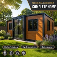 Unité préfabriquée conforme à la norme ADU pour jardin, unité modulaire pour logement d'appoint, homologuée pour l'approbation des plans d'urbanisme, personnalisable, maison d'hôtes 2 chambres