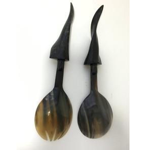 Cuerno hecho a mano Cubiertos Cuchara Utensilio de cuerno de búfalo natural para comedor - Product Image 2
