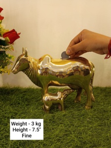 กระปุกออมสินตามธีมวัวสีบรอนซ์สั่งทำสำหรับประหยัดเหรียญเหมาะสำหรับเป็นของขวัญให้กับเด็กที่เหมาะสำหรับขายต่อ - Product Image 3