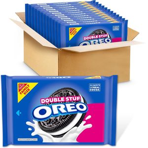 OREO Double Stuf' Chocolate Sandwich Cookies, Family Size, 12-18.71 oz Packs - Product Image 4