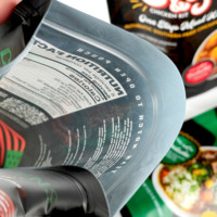 Sachet debout recyclable avec impression personnalisée sac d'emballage alimentaire d'emballage plastique sac de cuisson PE