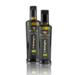 Pure organic evo Nocellara extra virgin olive oil cold pressed 500 ml made in Italy ho.re.ca wholesale