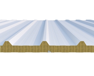 Panneau de troc de haute qualité Panneau sandwich d'isolation à économie d'énergie en laine de roche résistant à la chaleur pour entrepôt industriel - Product Image 1