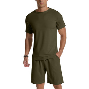 Designed Sporty Style <b>Men's</b> Nylon Set With Custom Print Logo High Quality Work Designs Outdoor 2Pcs <b>Men's</b> Tracksuits - Product Image 3