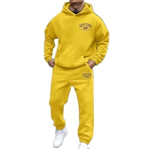 2025 conjunto de chándales de moda de invierno personalizados de gran tamaño Jogger Hoodie transpirable ligero gimnasio Streetwear hombres mujeres al por mayor - Product Image 1
