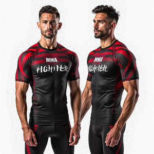 Fabricante de protectores de erupción BJJ personalizados, impresión sublimada Premium, protectores de erupción MMA duraderos para gimnasio y competición - Product Image 1