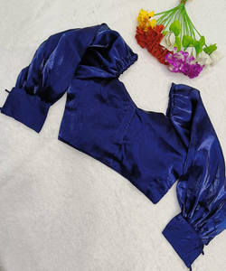 Séquence de broderie georgette de créateur lourd travail prêt à porter blouse aprty wear prix de gros vêtements ethniques - Product Image 5